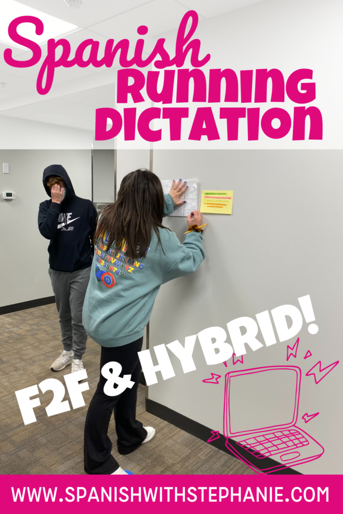 Running Dictation in Spanish - Spanish with Stephanie